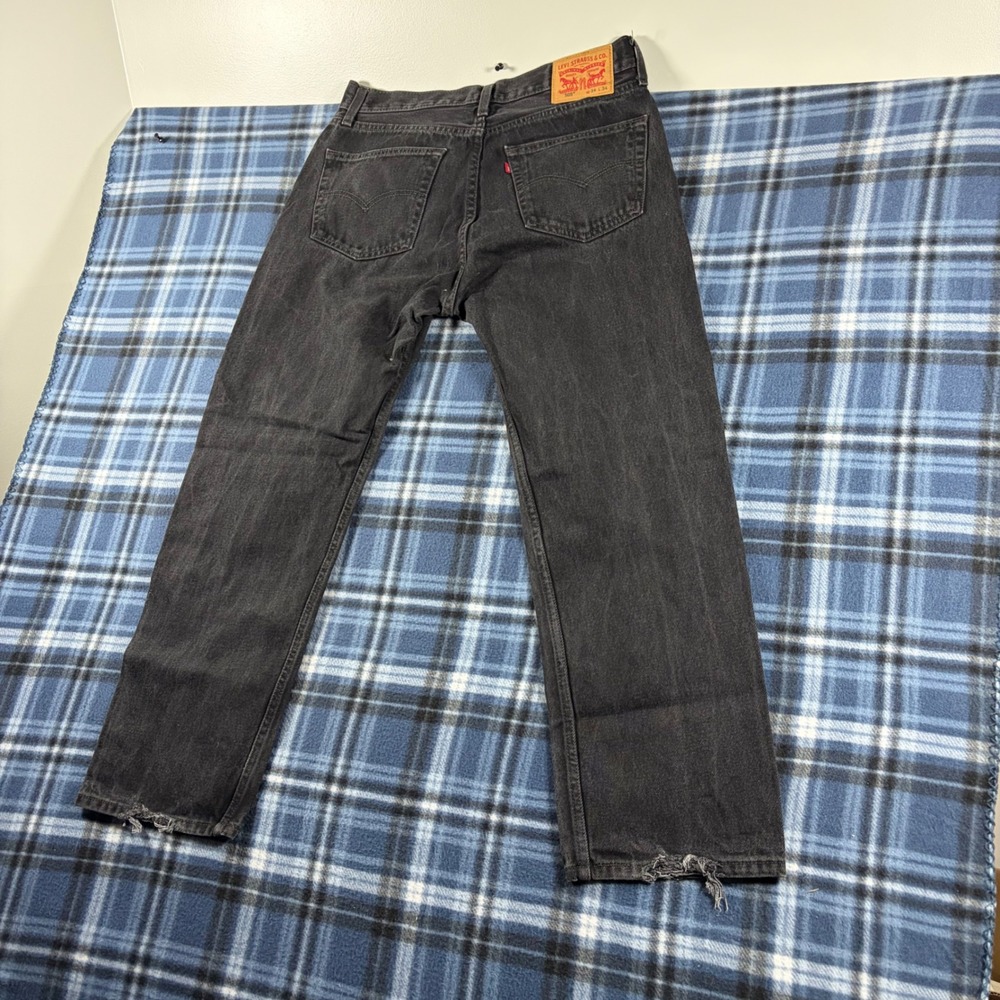 Levis 505 Regular Fit Straight Leg Faded Black Denim Jeans 00505-0260 W34 L34